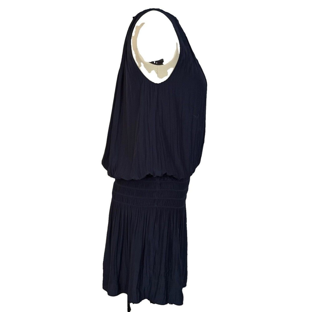Ramy Brook Navy Blue Paris Mini Dress Women Sz S Halter Preppy Cocktail EUC - Picture 4 of 16